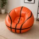 Inflatable Basketball Armchair Pouf Seat, 60 x 95 cm, Orange