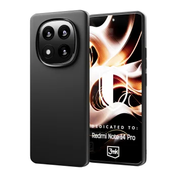 3Mk Protection Matt Case for Xiaomi Redmi Note 14 Pro, Black