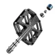 Rockbros C525 Carbon Fiber Platform Bike Pedals (Black)
