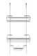 MALATEC Hanging Shower Caddy, Silver