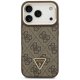 Guess 4G PU Triangle Logo & Stand Camera Magsafe Phone Case Cover iPhone 17 Pro - Brown