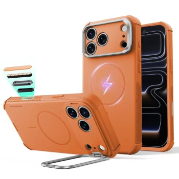 ESR Cyber Tough Kickstand MagSafe Case for iPhone 18 Pro / 17 Pro - Orange