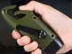 Dynamo Flashlight with Solar Panel and 3 LEDs, Green
