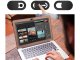 Webcam Privacy Cover Slider for Laptop and Phone Cameras, black