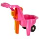 Bērnu ķerra ratiņi ar piederumiem, Rozā | Kids Wheelbarrow