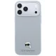 Karl Lagerfeld Grained Karl Head Metal MagSafe Case for iPhone 18 Pro / 17 Pro - Gray
