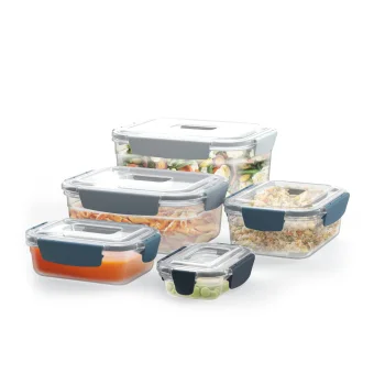 Joseph Joseph Nest Lock 5-Piece Food Storage Container Set, Blue