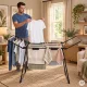 ModernHome Folding Clothes Drying Rack 20 m with Wings, Black