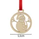 Ruhhy Wooden Christmas Tree Ornaments, 36 pcs, 5.5 cm