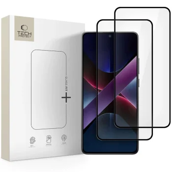 Tech-Protect Glass Fit+ Tempered Glass for Xiaomi Poco X7 5G (2-Pack, Black)