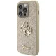 Guess iPhone 15 Pro Case Fixed Glitter Big 4G, Gold