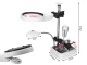 Third Hand Soldering Stand with Magnifier and 6 LED Light