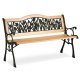 Garden Bench with Backrest 123.5x74x48 cm Gardi Tulip Sofotel