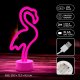 Flamingo Neon Sign LED Light on Stand Forever Light FSC-11 USB-C, Pink