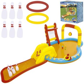 Надувной игровой центр с бассейном Bestway 53068, 435 x 213 x 117 см