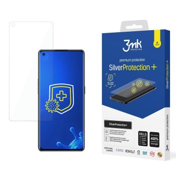 Oppo Reno 6 Pro + 5G 3MK Silver Protect+ Antibacterial Screen Protector | Antibakteriāla Telefona Aizsargplēve
