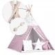 Nukido Children Tent Tipi with Lights, Pink stars