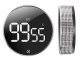 Digital kitchen timer with stopwatch and magnet, black