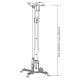 Maclean MC-581 projektora griestu stiprinājums, 43-65cm, 20kg, sudraba