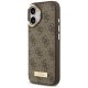 Guess 4G Logo Plate MagSafe Phone Case Cover iPhone 17 - brown