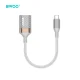 BWOO BZ69 USB-C to USB-A OTG Adapter Cable, 0.18m, Grey
