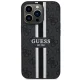 Guess iPhone 13 Pro Max Case 4G Printed Stripes MagSafe, Black