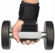 Lifting Hooks for Deadlifts and Pull Ups with Wrist Wraps 2pcs, Black