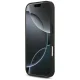 Guess iPhone 17 Pro Case Leather 4G Triangle Strass MagSafe, Black