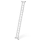 ModernHome 4x4 Multi-Purpose Aluminum Folding Ladder Articulated 330 lbs Capacity