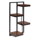 ModernHome 4-Tier Wall Shelf for Flowers and Decor, Loft Style