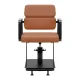 Gabbiano Porto Hairdressing Chair Brown with Black Base