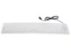 White silicone rubber keyboard with USB and numeric keypad