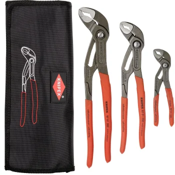 Water Pump Pliers Set KNIPEX Cobra 00 19 55 S9, 3-Piece