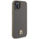 DKNY iPhone 15 Plus Case Leather Monogram MagSafe, Brown