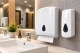 Wall-mounted ZZ paper towel dispenser, 40 cm, white