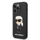 Apple iPhone 14 Pro 6.1\" Karl Lagerfeld Silicone Ikonik Case Cover, Black