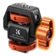 K&F Concept MS-42 Monitor Mount with Cold Shoe and 1/4\" Thread, Orange/Black