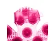 Manual Body Massager with 9 Metal Roller Balls, Pink