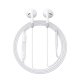 Joyroom JR-EW01 in-ear wired mini jack headphones with remote control - white