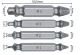 Damaged Screw Extractor Set 4 pcs