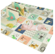 Double-sided Foldable Foam Play Mat Pad Rug for Kids, Alphabet/Forest Animals, 198x179cm