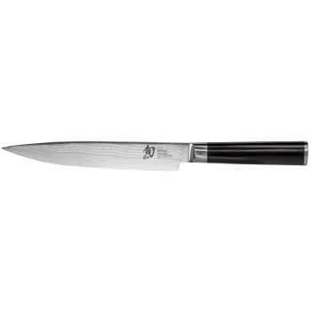 KAI Shun Classic Slicing Meat Knife, 18 cm, Silver / Black