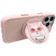 Nimmy iPhone 16 Pro Max Case Glasses Cool Cat MagSafe, Pink