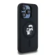 Karl Lagerfeld iPhone 15 Pro Case Silicone Karl & Choupette MagSafe, Black