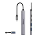 Orico YSB4-U2 USB-C Hub 5-in-1 with PD 65W, Gray