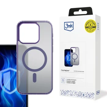 3Mk Protection Frosty MagCase for Apple iPhone 13 Pro Max, Purple