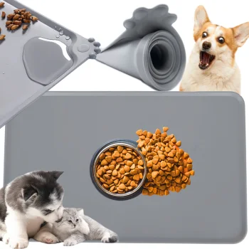 Waterproof Silicone Non-Slip Mat for Dog and Cat Bowls