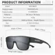Rockbros SP304 Polarized Cycling Glasses, Black