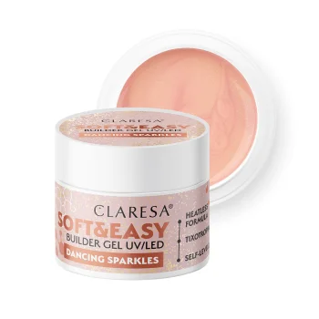 Claresa Soft&Easy Builder Gel Nail Extension Gel Dancing Sparkles 12g
