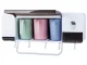 Toothbrush and Cup Organizer with Toothpaste Dispenser, White